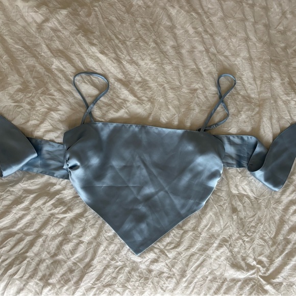 Forever 21 Light Blue Silk Camisole Top - Picture 1 of 2
